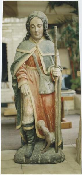 statue : saint Roch, vue générale - © Ministère de la Culture (France), Médiathèque du patrimoine et de la photographie (objets mobiliers), tous droits réservés