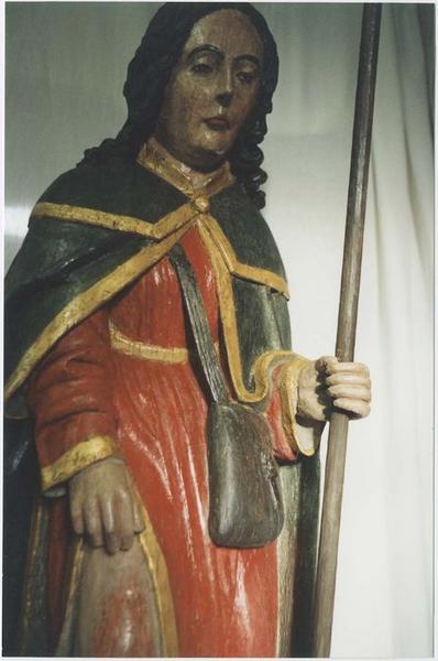 statue : saint Roch, vue partielle - © Ministère de la Culture (France), Médiathèque du patrimoine et de la photographie (objets mobiliers), tous droits réservés