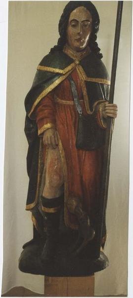statue : saint Roch, vue générale - © Ministère de la Culture (France), Médiathèque du patrimoine et de la photographie (objets mobiliers), tous droits réservés
