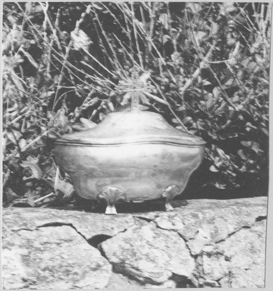coffret aux saintes huiles (boîte aux saintes huiles), vue générale - © Ministère de la Culture (France), Médiathèque du patrimoine et de la photographie, diffusion RMN-GP
