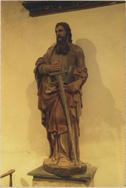 statue : saint Paul, vue générale