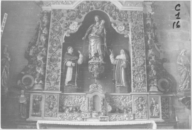 retable de l'autel du Rosaire, vue générale - © Ministère de la Culture (France), Médiathèque du patrimoine et de la photographie (objets mobiliers), tous droits réservés