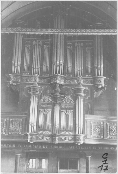 orgue de tribune : partie instrumentale de l'orgue, vue générale - © Ministère de la Culture (France), Médiathèque du patrimoine et de la photographie (objets mobiliers), tous droits réservés