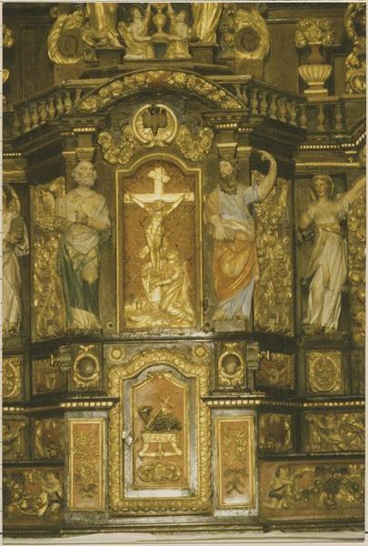 autel, retable (maître-autel), détail du tabernacle