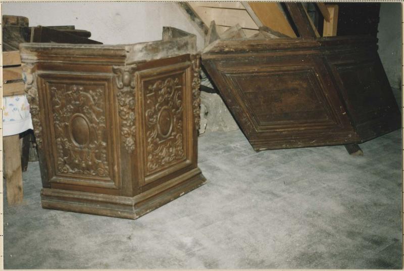 chaire à prêcher, vue partielle