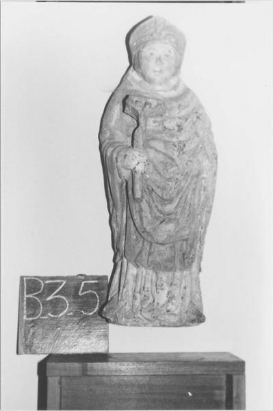 statue (demi-nature) : saint Aaron, vue générale - © Ministère de la Culture (France), Médiathèque du patrimoine et de la photographie (objets mobiliers), tous droits réservés