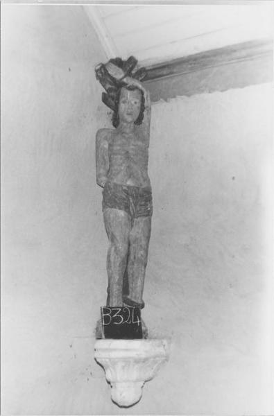 statue : saint Sébastien, vue générale - © Ministère de la Culture (France), Médiathèque du patrimoine et de la photographie (objets mobiliers), tous droits réservés