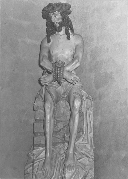 statue : Christ aux outrages, vue générale - © Ministère de la Culture (France), Médiathèque du patrimoine et de la photographie (objets mobiliers), tous droits réservés