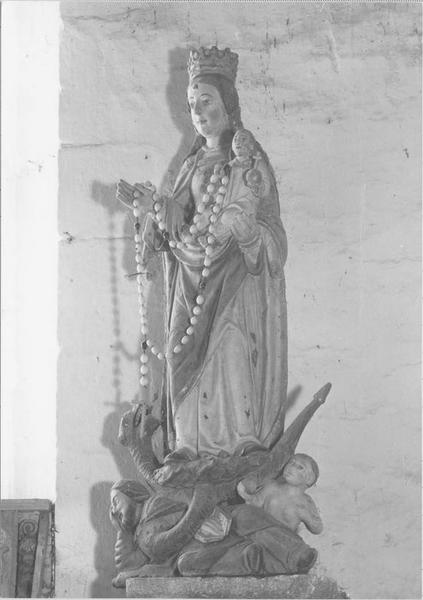 groupe sculpté : Vierge à l'enfant, vue générale - © Ministère de la Culture (France), Médiathèque du patrimoine et de la photographie (objets mobiliers), tous droits réservés