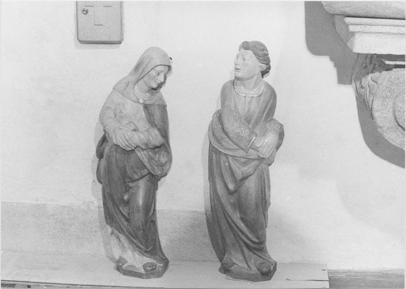 jubé, statues : Vierge de calvaire, saint Jean, vue générale