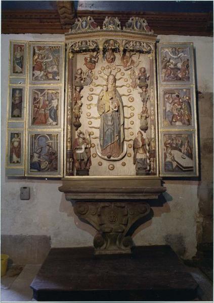 retable de la Vierge à l'enfant, vue générale