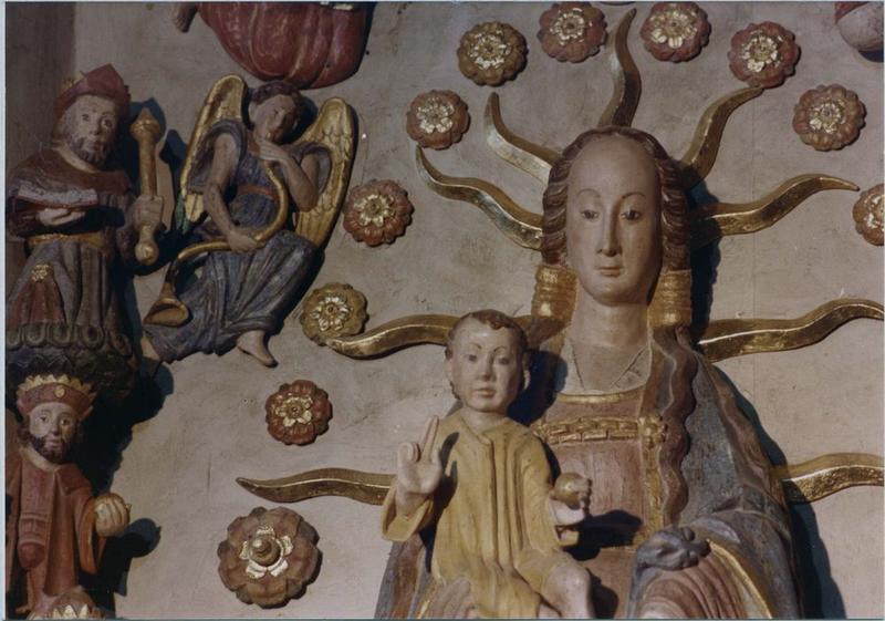 retable de la Vierge à l'enfant, détail