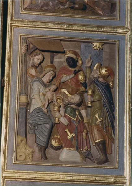 retable de la Vierge à l'enfant, détail