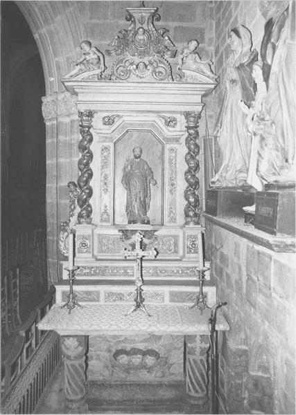 retable de saint Joseph, statue : saint Joseph, vue générale - © Ministère de la Culture (France), Médiathèque du patrimoine et de la photographie (objets mobiliers), tous droits réservés