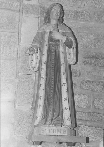 statue : Saint Côme, vue générale