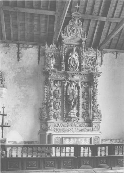 retable de l'autel de la Vierge, vue générale