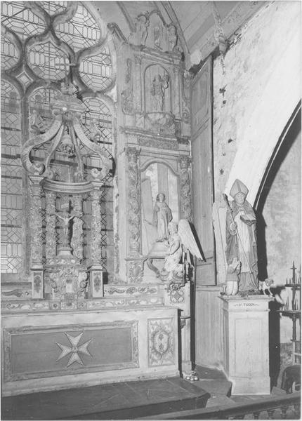 autel, tabernacle, ciborium (baldaquin) du maître-autel, vue partielle