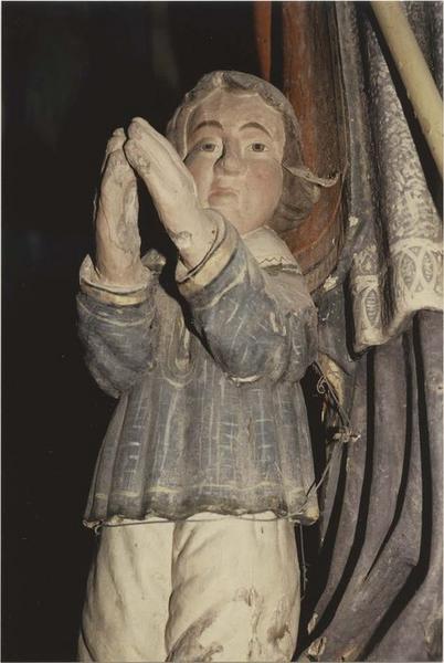 statue : saint Tugen, détail