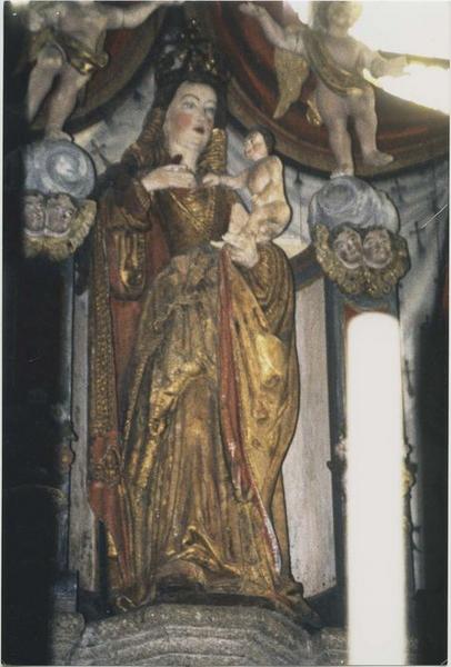 statue : Vierge à l'enfant dite Notre-Dame de Kergoat, vue générale - © Ministère de la Culture (France), Médiathèque du patrimoine et de la photographie (objets mobiliers), tous droits réservés