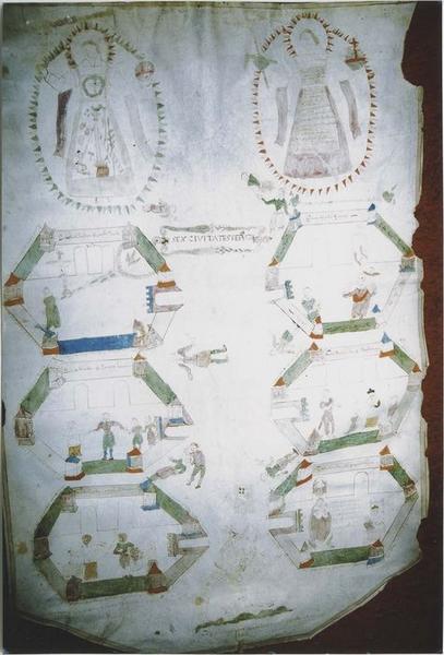 tableau ou carte de Dom Le Nobletz : Les cités du refuge, vue générale
