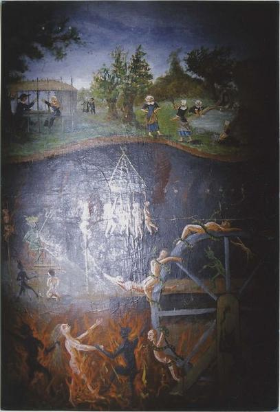 tableau de mission dit taolennou : La terre et l'Enfer, détail