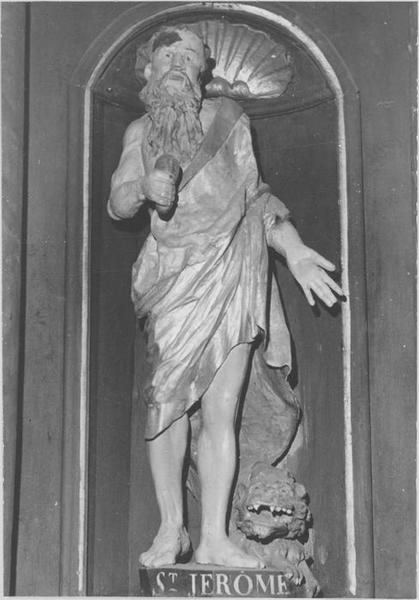 statue : saint Jérôme, vue générale