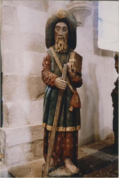 statue : saint Jacques le Majeur, vue générale - © Ministère de la Culture (France), Médiathèque du patrimoine et de la photographie (objets mobiliers), tous droits réservés