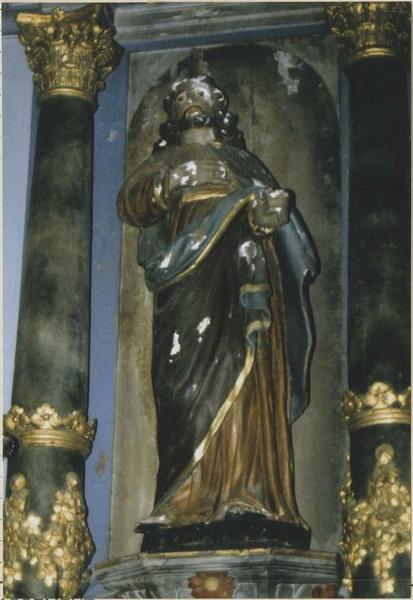 retable, statue : saint Joseph, vue générale