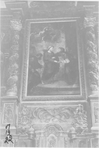 retable, tableau : La Visitation, vue partielle - © Ministère de la Culture (France), Médiathèque du patrimoine et de la photographie (objets mobiliers), tous droits réservés