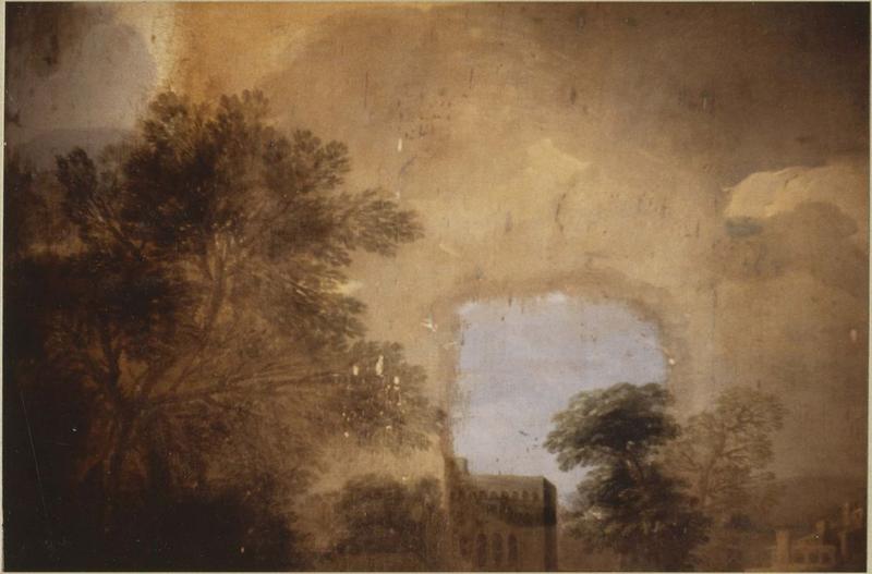 tableau : La Fuite en Egypte, détail