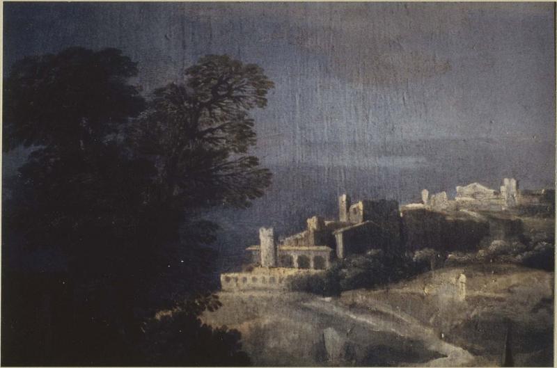 tableau : La Fuite en Egypte, détail