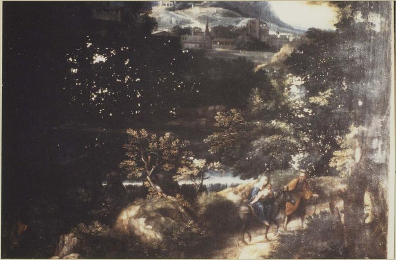 tableau : La Fuite en Egypte, détail
