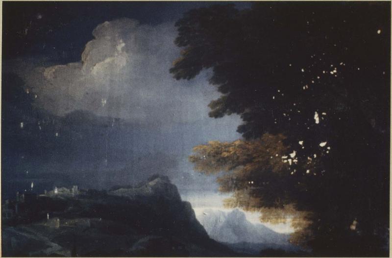 tableau : La Fuite en Egypte, détail