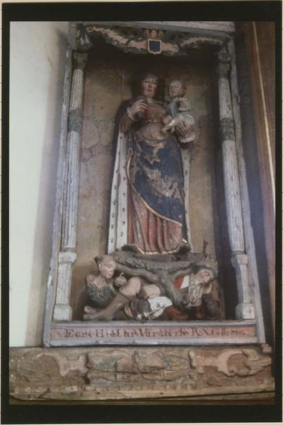 groupe sculpté : Vierge de Jessé, niche, vue générale - © Ministère de la Culture (France), Médiathèque du patrimoine et de la photographie (objets mobiliers), tous droits réservés