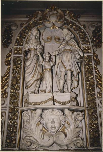 groupe sculpté : La Sainte Famille, vue générale