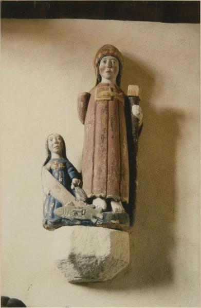 statue : saint Tugen (?), vue générale - © Ministère de la Culture (France), Médiathèque du patrimoine et de la photographie (objets mobiliers), tous droits réservés