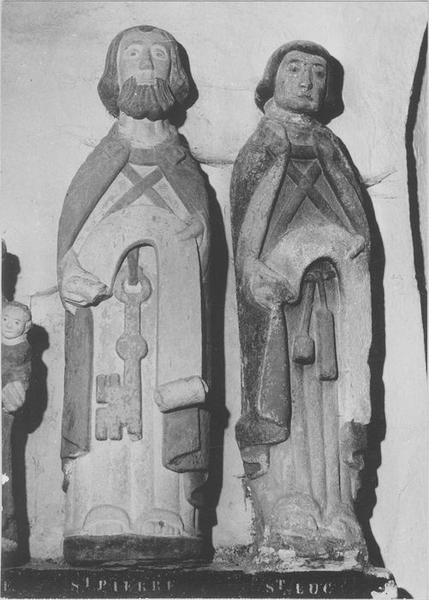 statues : saint Pierre, saint Luc, vue générale - © Ministère de la Culture (France), Médiathèque du patrimoine et de la photographie (objets mobiliers), tous droits réservés