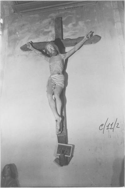 statue : Christ en croix, vue générale - © Ministère de la Culture (France), Médiathèque du patrimoine et de la photographie (objets mobiliers), tous droits réservés