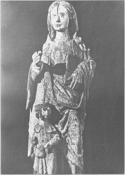 groupe sculpté : sainte Julitte et saint Cyr, vue générale