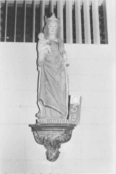 statue : Vierge à l'enfant dite Notre-Dame de Délivrance, vue générale - © Ministère de la Culture (France), Médiathèque du patrimoine et de la photographie (objets mobiliers), tous droits réservés
