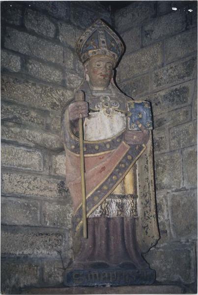 statue : saint Maur en abbé, vue générale - © Ministère de la Culture (France), Médiathèque du patrimoine et de la photographie (objets mobiliers), tous droits réservés