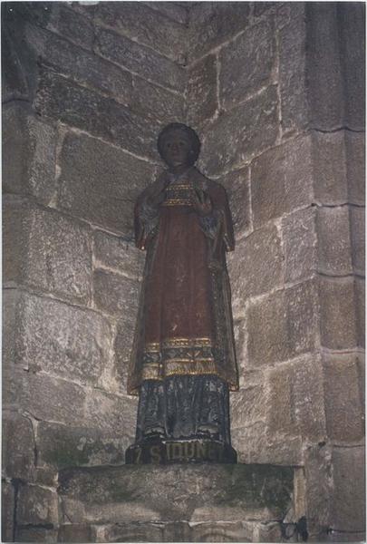 statue : saint Idunet, vue générale - © Ministère de la Culture (France), Médiathèque du patrimoine et de la photographie (objets mobiliers), tous droits réservés