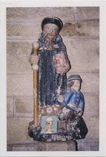 statue : saint Hervé, vue générale - © Ministère de la Culture (France), Médiathèque du patrimoine et de la photographie (objets mobiliers), tous droits réservés