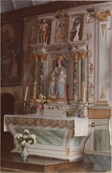 statue : Vierge à l'enfant, vue générale