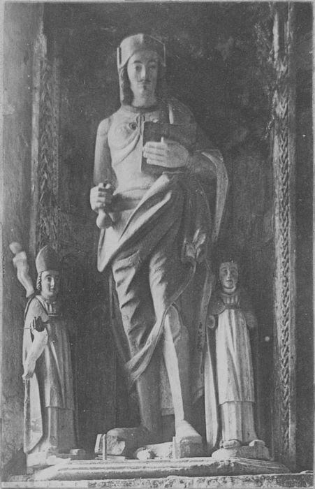 statuettes : Saint Venec entre deux évêques, vue générale - © Ministère de la Culture (France), Médiathèque du patrimoine et de la photographie, diffusion RMN-GP