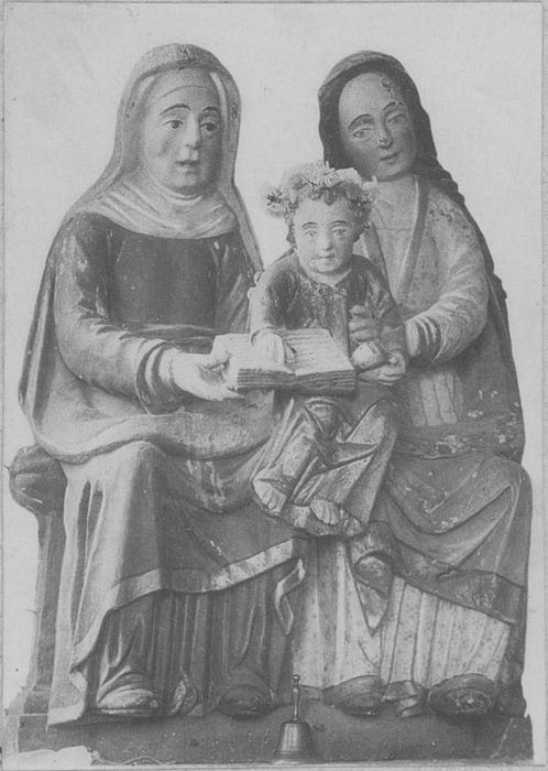 groupe sculpté : Sainte Anne, la Vierge et l'enfant, vue générale