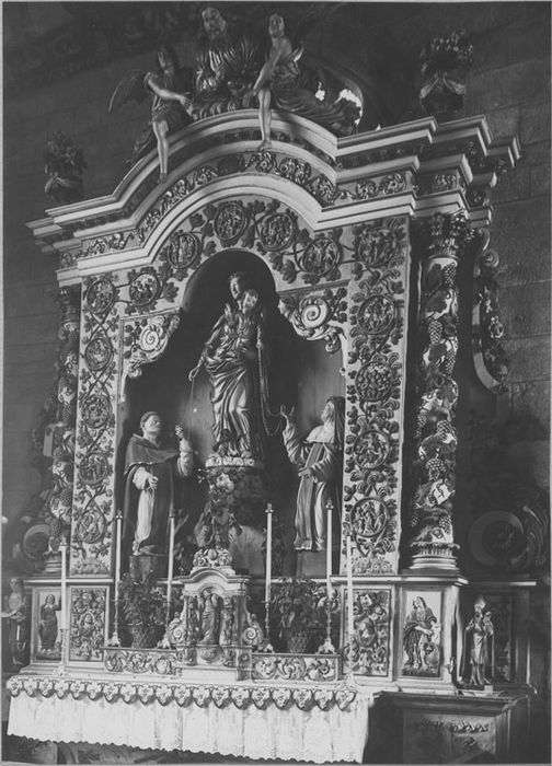 Retable de l'autel du Rosaire, vue générale