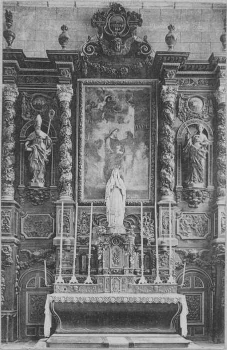 retable, tableau : La Visitation, vue générale