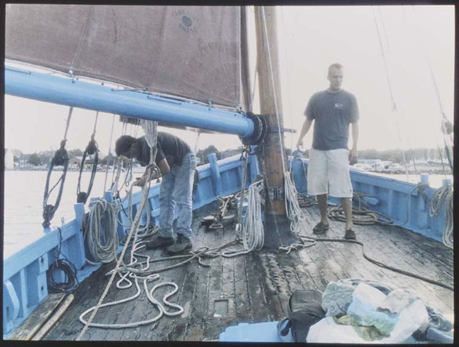 bateau de pêche : Sloop coquillier dit Général Leclerc, vue partielle  - © Ministère de la Culture (France), Médiathèque du patrimoine et de la photographie, diffusion RMN-GP