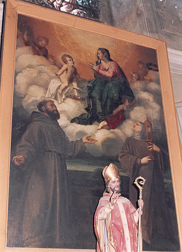 tableau : Vierge entre saint François d' Assise et sainte Claire - © Ministère de la Culture (France), Médiathèque du patrimoine et de la photographie, diffusion RMN-GP